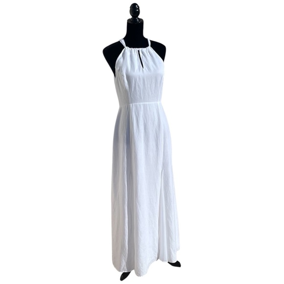 Tommy Bahama Sunrise Twill Linen-Blend Godet Maxi Dress Size 4 - Picture 9 of 12